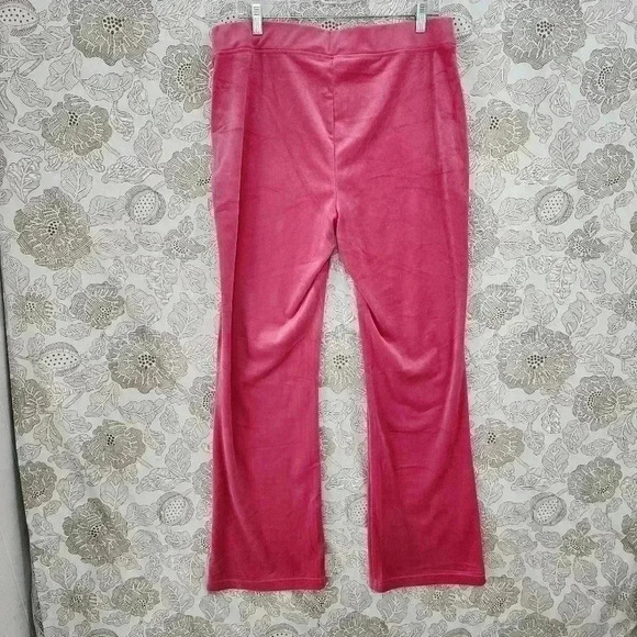 NWT Juicy Couture Velvet Women's Pants L Pink - Picture 2 of 8
